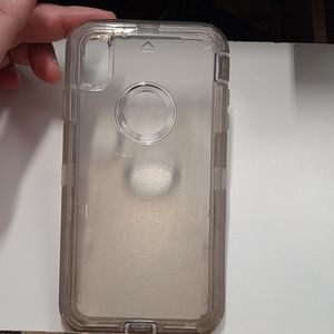 case for iphone xs max 6.5" color clear-smoke new